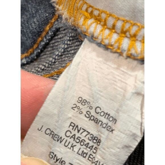 J. Crew Women’s Stretch Skinny Mid Rise Denim Jeans Medium Wash Blue Size 28 - Picture 2 of 8